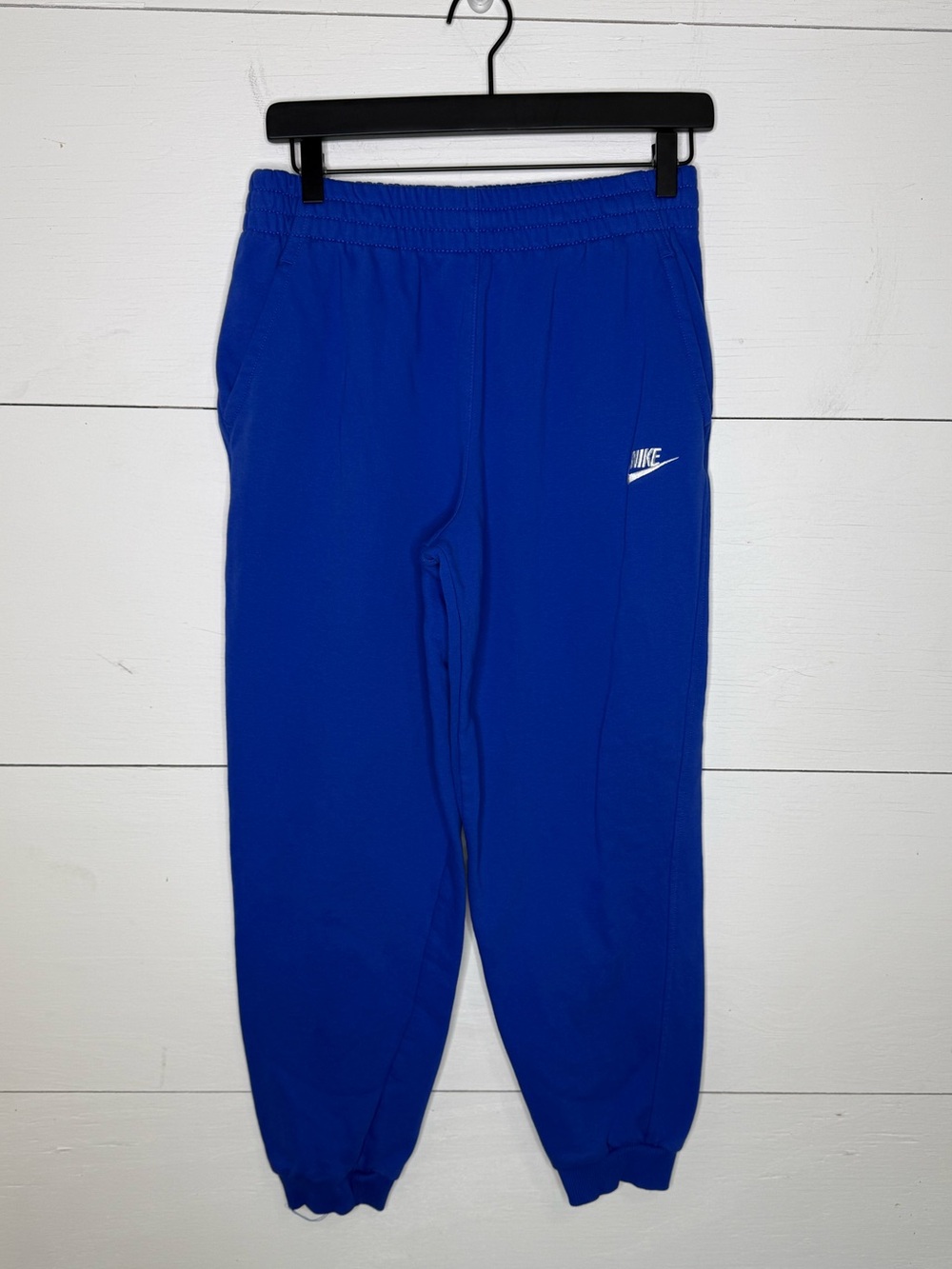Nike • Royal Blue Kids Joggers with White Logo Size XL